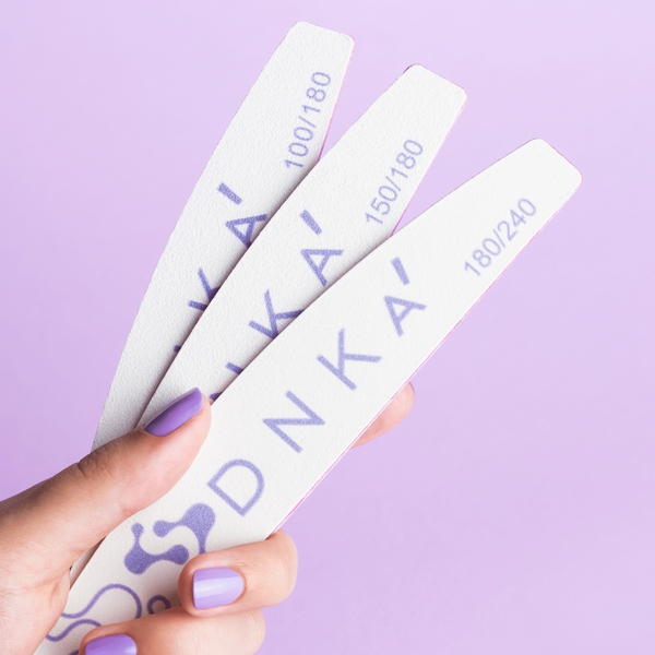 Пилка для нігтів DNKa' Half Moon 150/180 грит, 25 шт NFD15-18-1 фото