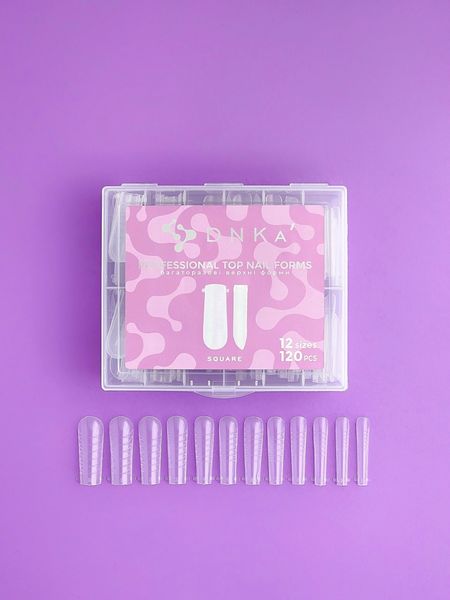 Верхні форми DNKa' Top Nail Forms Square,120pcs FDNKAS фото