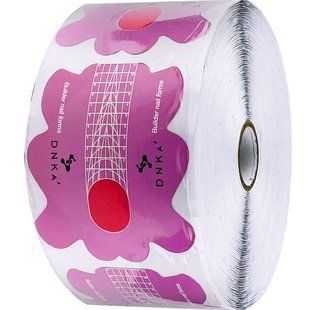 Нижні форми DNKa' Paper Builder nail forms long, 500pcs BDNKA фото