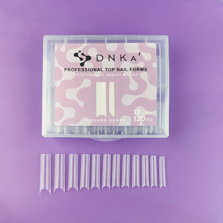 DNKa' Top Nail Forms Square Sharp, 120pcs FDNKASH фото