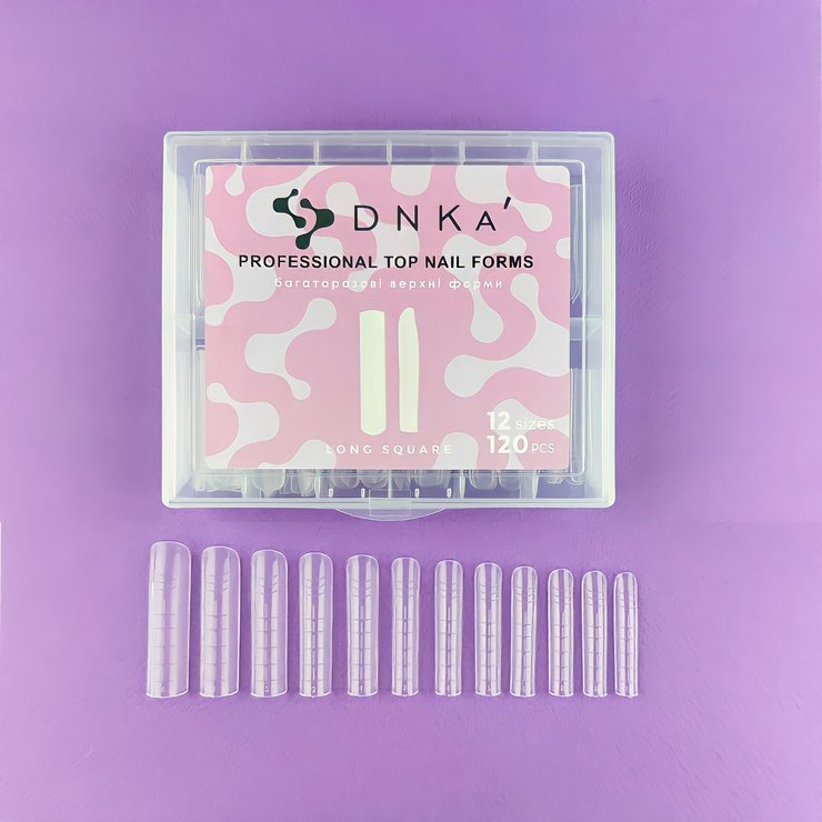 DNKa' Top Nail Forms Long Square, 120pcs FDNKALS фото